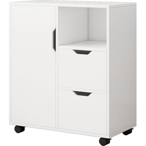 Drucker Tisch 3 Regale modern 60x35x70 cm (1/5)
