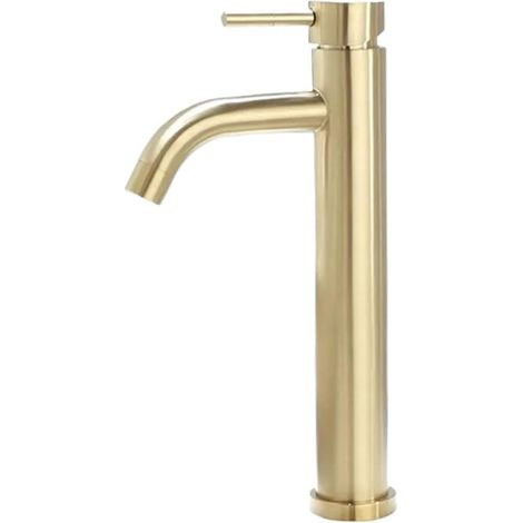 Mitigeur de lavabo, inox, doré, pour toilettes et sanitaires (1/5)