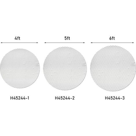 Couverture de piscine ronde de 1,20 m (4 pi) pour piscine extérieure, housse anti-poussière pour piscine, couverture pour spa, couverture de piscine (1/2)