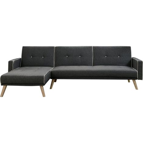 Sofá esquinero "Jules" - 3 plazas - Gris (1/5)