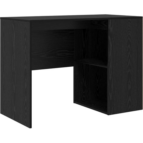 Maison Exclusive - Schreibtisch mit Regal Schwarz Eichen-Optik 10