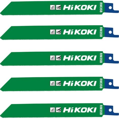 Lame per seghetto alternativo Hikoki RM35B S922EF da 150 mm, confezione da 5 pezzi.