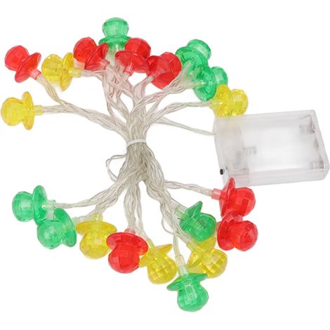 Guirlande lumineuse LED à piles, guirlande avec ampoules, guirlande de Noël, décoration de chambre (1/5)