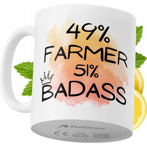 Lustige Kaffeetasse mit witzigem Textdesign für Bauern – ideal für Geburtstage, Namenstage und Feiertage. Hochwertige Tasse für besondere Anlässe, ob zu Hause, im Büro oder bei der Arbeit. Farbe: Weiß
