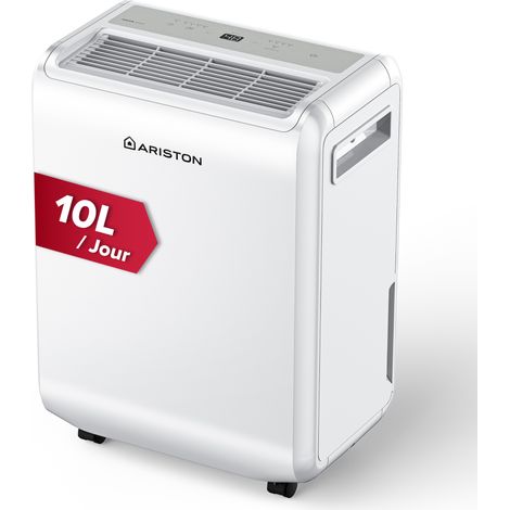 Déshumidificateur Intérieur Portable 10L - Ariston DEOS EVO 10 - Intelligent, Silencieux, jusqu'à 30 m² (1/5)