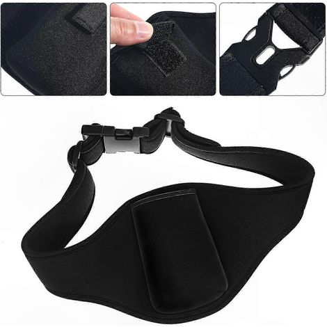 Sac banane ajustable, idéal pour le fitness et la course à pied, avec support de microphone, ensemble de (1/5)