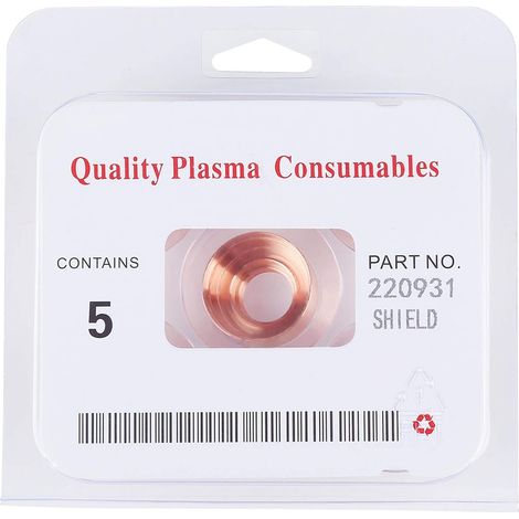 Bouchon de protection au plasma, capuchon de protection de coupe plus mignon au plasma consommables outils de soudage 220931 pour MAX105, 5 pièces (1/5)