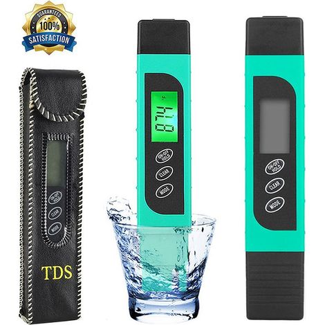 AGE Testeur de qualité de l'eau de compteur TDS d'eau, compteur de conductivité numérique HASFINE 3 en 1 TDS, EC et compteur de température (1/5)