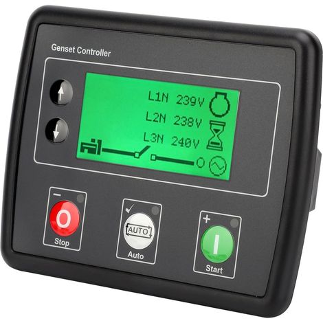 Module de Contrôle Automatique des Pannes de Secteur, Contrôleur de Protection LCD à Démarrage Automatique, Contrôleur de Paramètres Conviviaux avec du Générateur, Idéal pour la Protection du (1/5)