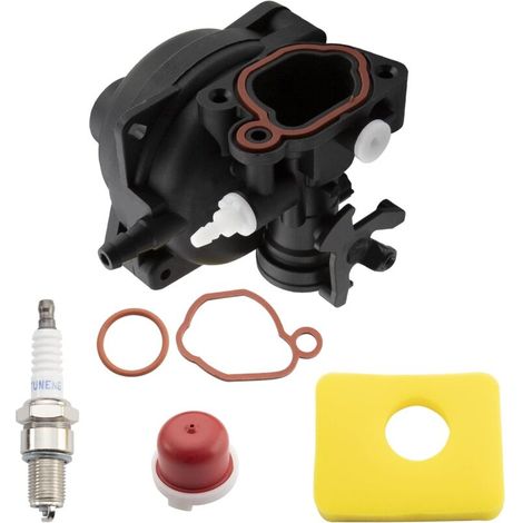 Rasenmäher-Motorvergaser, kompatibel mit Briggs & Stratton 799583 591160 593261 591110, Vergaser-Luftfilter, MUMU (1/4)