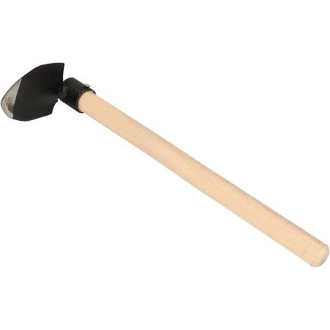 Mini pioche en forme de cœur 110 x 70 mm avec manche 40 cm pour petites plantes, petites motoculteurs, motoculteur, outil de jardinage pour transplanter désherber, désherber, entretien du jar-NANOTEH (1/5)