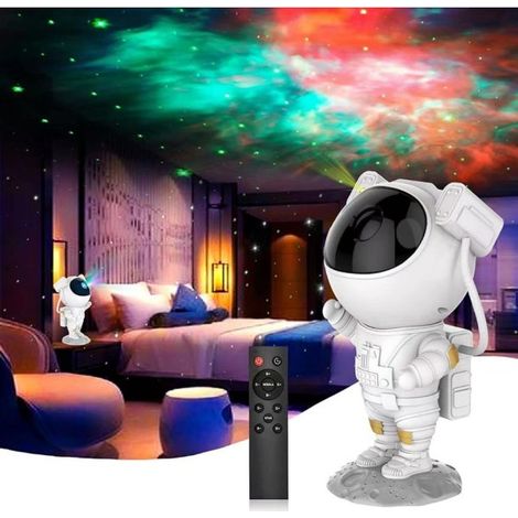 Veilleuse Astronaute - Projecteur d'étoiles LED, Plafonnier Nébuleuse avec minuterie et télécommande, Cadeau déco chambre enfant (1/4)