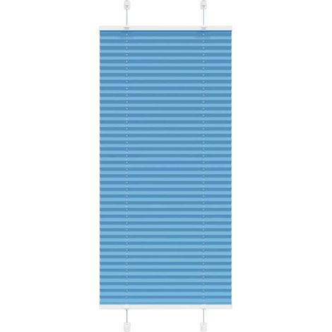 Plissee Blau 65x100 cm Stoffbreite 64,4 cm Polyester