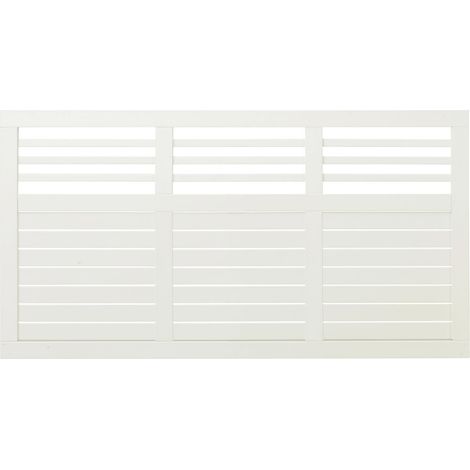 Plus Zaun Decora 180 x 95 cm RAL 9010 Weiß (1/2)