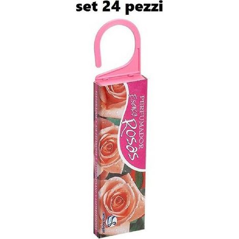 Coffret Antimites Parfumé 24 Pièces Avec Crochet Déodorant Rose