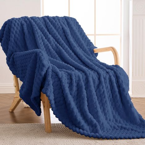 Couverture douillette moelleuse décorative pour canapé, 220 x 240 cm (1/5)