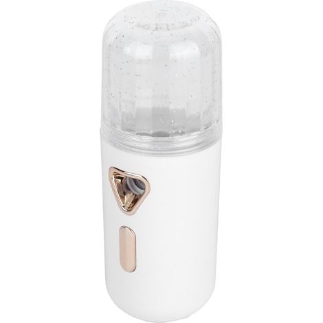 30 ml Mini-Gesichtsbefeuchter, tragbar, Nano-Zerstäubung, USB-Ladefunktion, Gesichtsspray, Weiß (1/5)