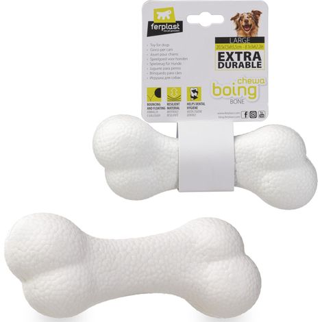 Jouet Chien, Distributeur Croquettes ou Friandises, en Caoutchouc Naturel Durable à Mâcher, Arôme de poulet, Rebondissant, Lancer et rapporter, Jouets pour Petit Chien, Orange (1/2)