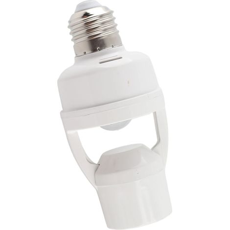 Douille à détecteur de mouvement E27 pour ampoule LED infrarouge, avec interrupteur intégré pour la maison (1/5)