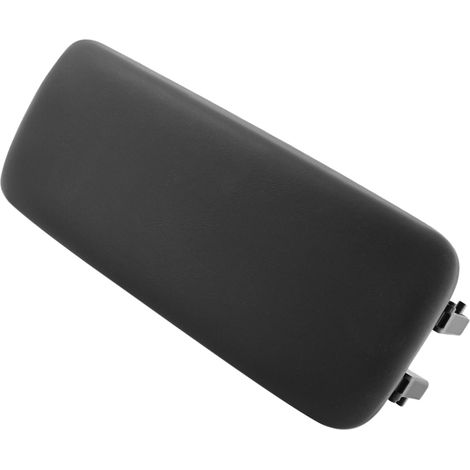 Couvercle de console centrale en cuir noir pour accoudoir de voiture Audi A1 8X1 (2012-2018), housse de protection pour accoudoir en similicuir. (1/5)