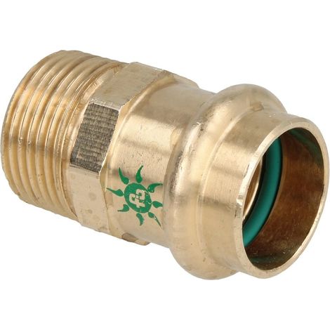 Raccord à sertir solaire transition cuivre rouge 22 x 3/4’’ F/FM contour V