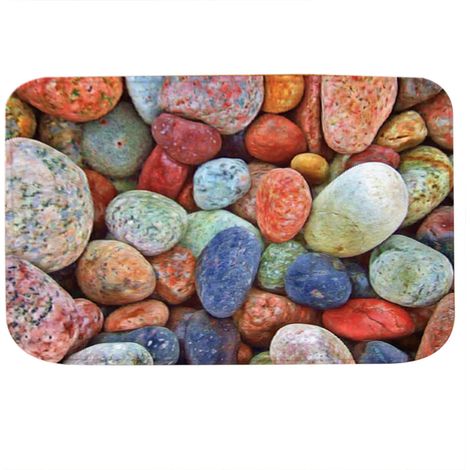 Tapis De Sol Antidérapant - En Flanelle Douce Absorbante - Pour Cuisine Salle De Bain Bureau - 40x60cm (1/5)