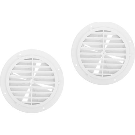 2Pièces Grille Ventilateur Rv Design Élégant PP Durable (1/2)