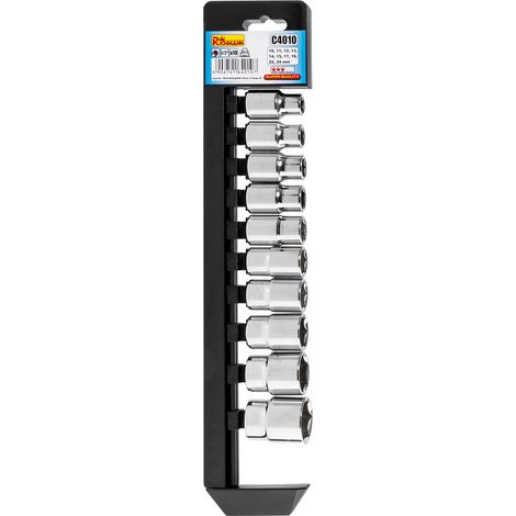 Jeu de clés à douille Richmann C4010 1/2'' 10-24 mm 10 unités