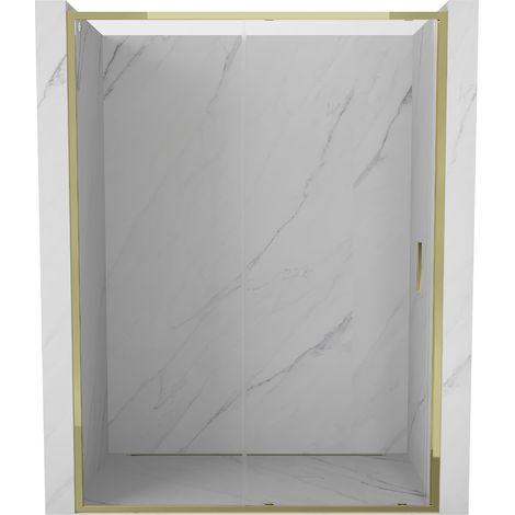 Mexen Exo portes de douche coulissantes 180 cm, transparentes, dorées - 8151-180-000-50-00 (1/3)