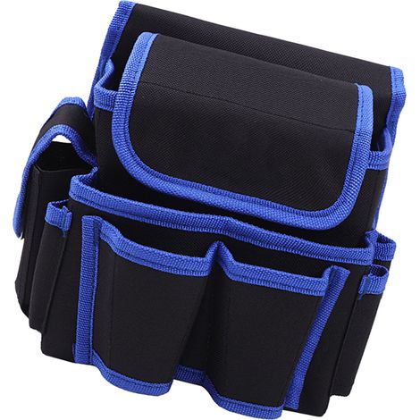 Sacoche outil taille ceinture imperméable en toile Oxford multi-fonction pochette pour électricien bleu (1/5)