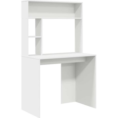 Maison Exclusive - Schreibtisch mit Regal Weiß 91 x 50 x 149 cm H