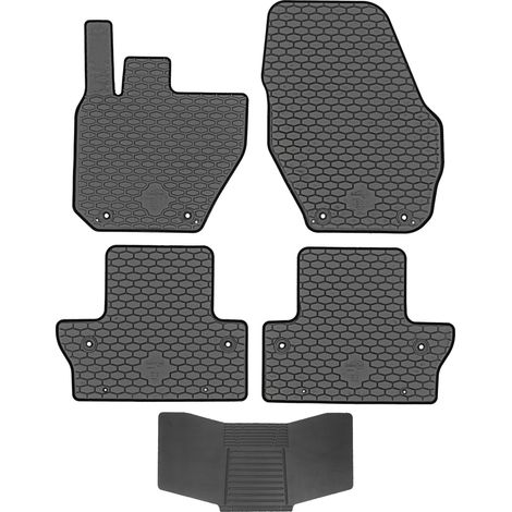 DOMA 220666 Fußmatten + Abdeckung 251992 – Volvo S60 II 2010–2019 / Volvo V60 I 2011–2019. Passend für VLV vorne und hinten.
