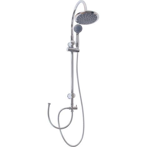 Idro Bric Duschsäule Gru Chrom Duschkopf Ø 20 Cm Und Handbrause 5 Funktionen (1/4)
