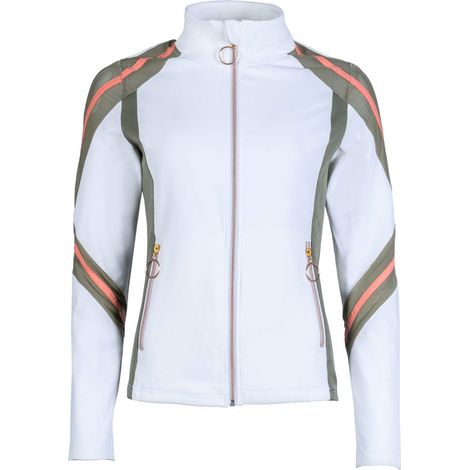 XXL, Bianco Vaniglia 1800: Felpa tecnica con zip modello Edinburgh