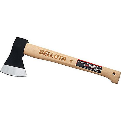 BELLOTA hacha con mango 600gr.ref-8130 , Hacha Vizcaína 8130/600 Tamaño: 420 x 100 mm Peso: 600 gramos Cabeza forjada de una sola pieza Tratamiento diferenciado ent