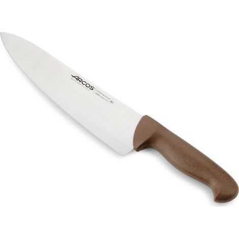 Coltello da cuoco Arcos 2900 - Prof 290828 in acciaio inox Nitrum e mango polipropilene ergonomico bianco e 25 lama cm.