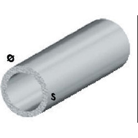 PROFILO ARGENTO H.200 CM TUBO TONDO  6X1 MM- ARCANSAS- 5,0 pz