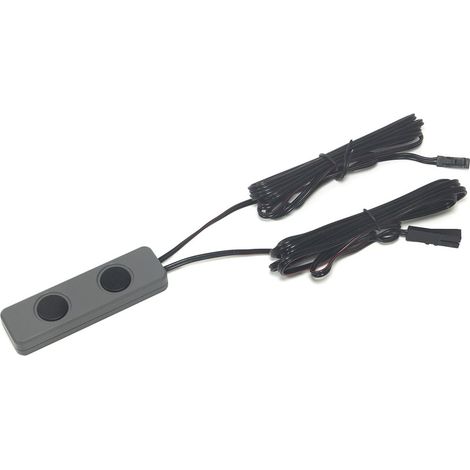L&S LED-Emotionschalter Pucky II, 12VDC, 3A, 36W, Buchsenleitung 2000mm, Steckerleitung 2000mm
