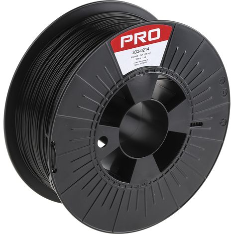 Filament pour imprimante 3D RS PRO, PLA, Ø 1.75mm, Noir, 1kg, FDM ( Prix pour 1 ) (1/3)