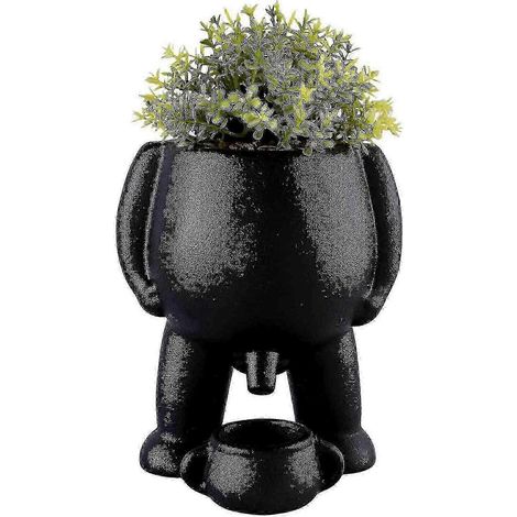 Pot de fleurs en forme de pot de chambre à pipi, compatible avec les plantes, pot de fleurs humoristique, vase original pour la maison (1/5)