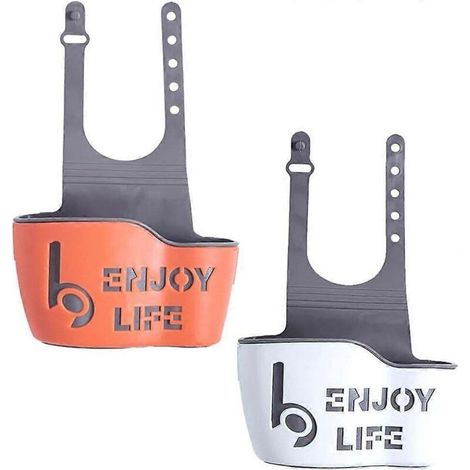 Porte-éponge, panier suspendu pour évier, égouttoir suspendu, panier de rangement en plastique pour évier de cuisine et salle de bain (blanc, orange) (1/5)