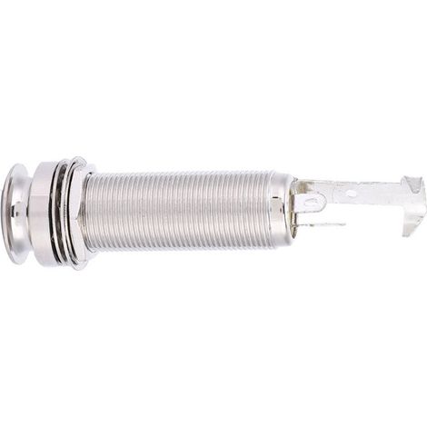 Prise Jack Mono Cuivre pour Guitare Électrique et Ukulélé, Kit Pickup Argenté, Connecteur Audio 6,35mm, Lot de 2 (1/5)