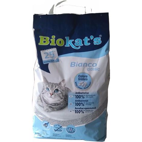Biokat's Bianco Classic Arena fЩr Katzenbett (antibakteriell und 100%saugfhig) - 5 kg
