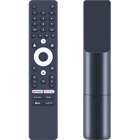 Nouvelle télécommande RC112GU RC112GUW pour Thomson OLED Smart Android TV 43QG7C14 50QG7C14 55QG7C14 65QG7C14 75QG7C14 85QG7C14 100QG7C14 43QG5C14 50QG5C14 55QG5C14 65QG5C14(Fonction vocale)