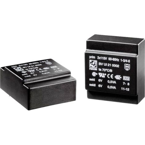 Hahn BV UI 21 0011 Trasformatore per PCB 1 x 230 V 1 x 3 V/AC 1.0 VA (1/2)