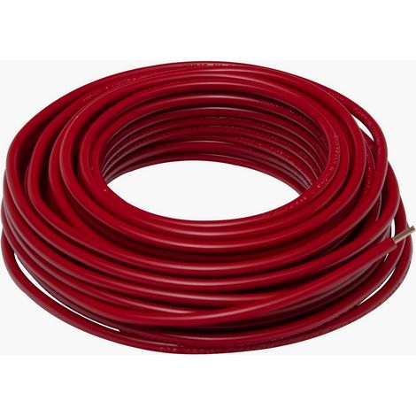 Cable eléctrico HO7V-U 2,5mm2 rojo 10m