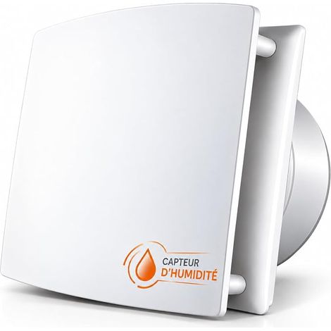 Bathroom VMC Air Extractor Fan Diameter 100 mm Hygro-Adjustable Silent 95m³/h (1/5)