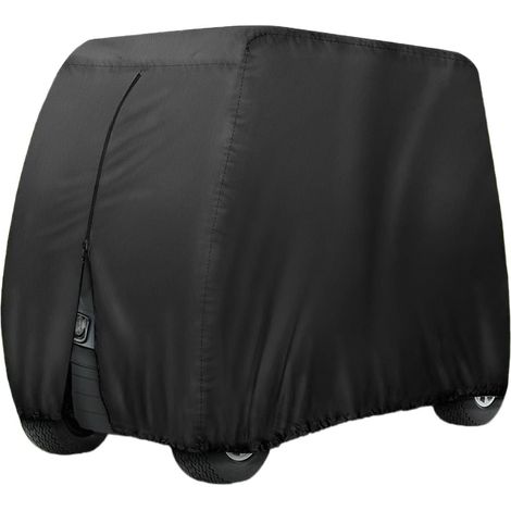 Housse de protection en tissu Oxford de qualité supérieure pour voiturette de golf avec coutures renforcées pour 4 véhicules de tourisme Installation rapide (1/5)