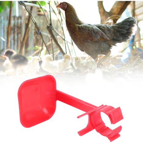 Lot de 20 abreuvoirs à tétine pour poules, abreuvoirs suspendus, outil pour l'abreuvement des poules, fournitures agricoles (1/5)