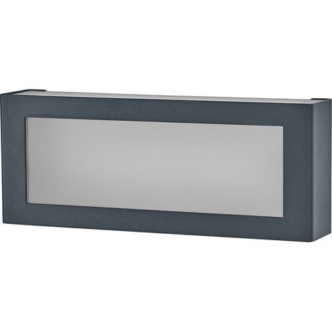 OSRAM Applique murale LED Endura Style Nova, 10 W, blanc chaud 3 000 K, 700 lm, IP54, aluminium gris foncé, 3 voies (1/4)